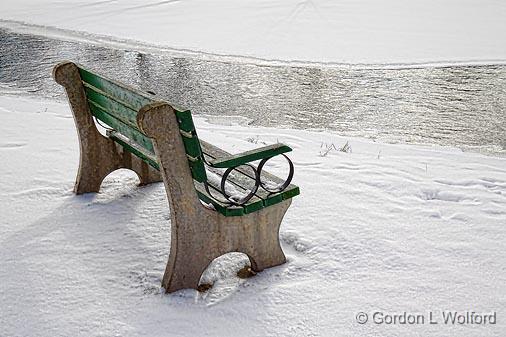 Bench Beside The Tay_20586.jpg - Photographed at Perth, Ontario, Canada.
